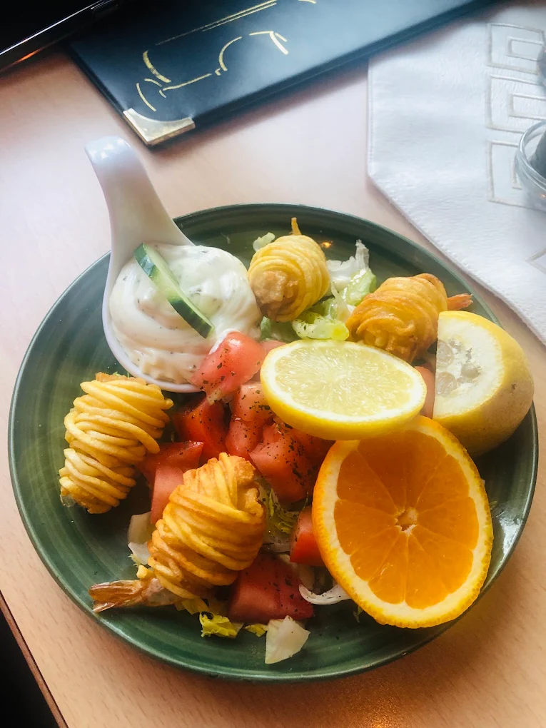 Garnelen Spezialität im Restaurant Paxos