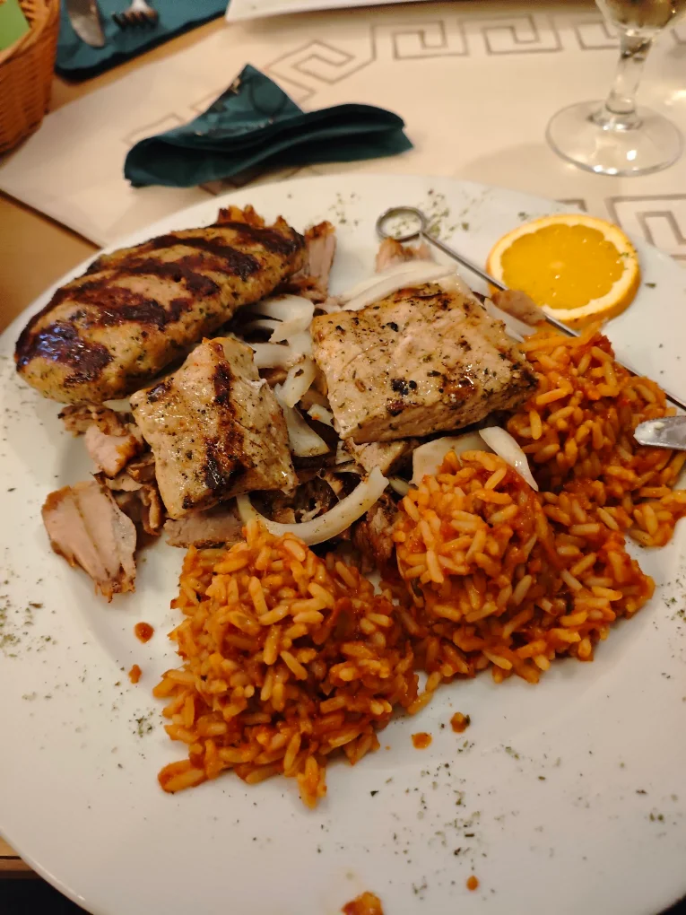 Gemischter Grillteller im Restaurant Paxos